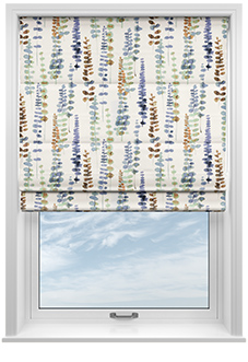 Santa Maria, Marine - Twist&Fit Roman Blind